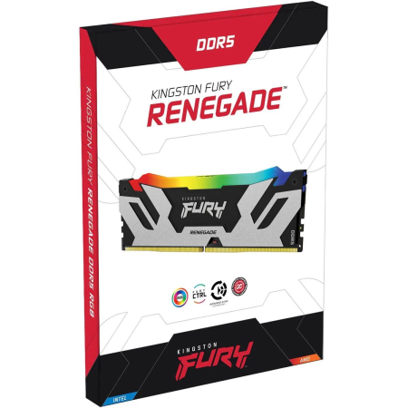 Оперативная память Kingston FURY Renegade Silver RGB (KF564C32RSA-24) 24 ГБ черно-серебристый