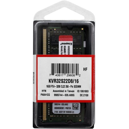 Оперативная память Kingston ValueRAM (KVR32S22D8/16) 16 ГБ зеленый