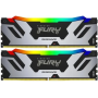 Оперативная память Kingston FURY Renegade Silver RGB (KF572C38RSAK2-48) 48 ГБ черно-серебристый