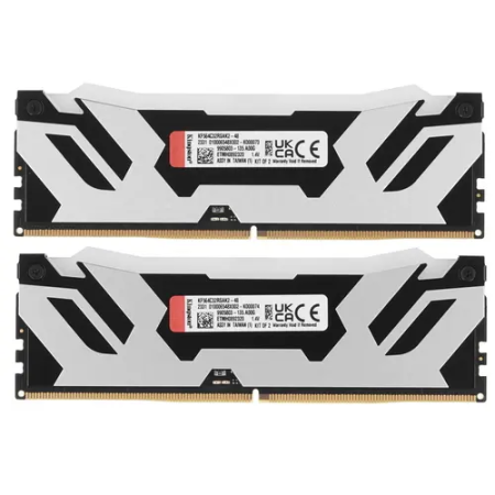 Оперативная память Kingston FURY Renegade Silver RGB (KF572C38RSAK2-48) 48 ГБ черно-серебристый