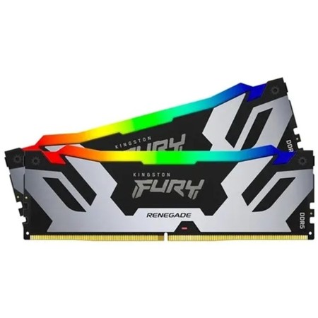 Оперативная память Kingston FURY Renegade Silver RGB (KF560C32RSAK2-64) 64 ГБ черно-серебристый