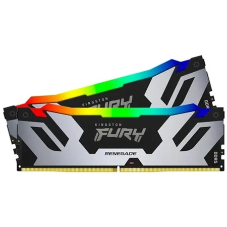 Оперативная память Kingston FURY Renegade Silver RGB (KF560C32RSAK2-64) 64 ГБ черно-серебристый
