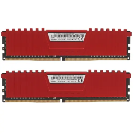Оперативная память Corsair Vengeance LPX (CMK16GX4M2B3200C16R) 16 ГБ красный