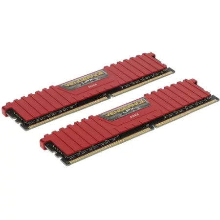 Оперативная память Corsair Vengeance LPX (CMK16GX4M2B3200C16R) 16 ГБ красный