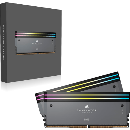 Оперативная память Corsair Dominator Titanium (CMP64GX5M2B6000Z30) 64 ГБ черный