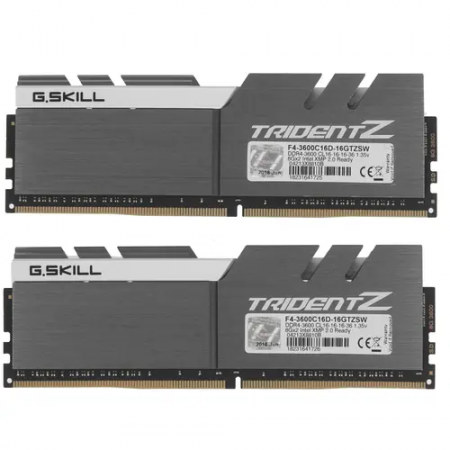 Оперативная память G.Skill TRIDENT Z (F4-3600C16D-16GTZSW) 16 ГБ черный