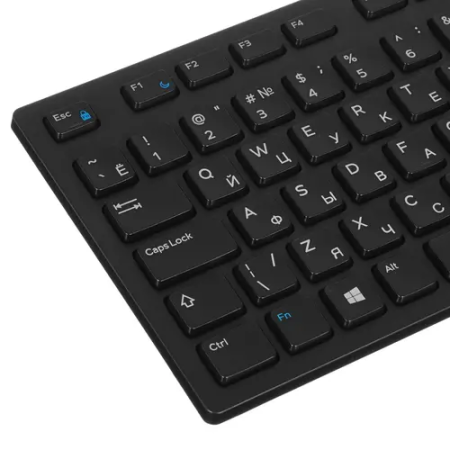 Клавиатура проводная Dell KB216 (580-ADGR) черный