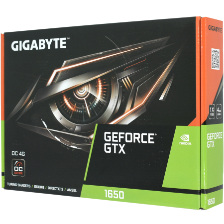 Видеокарта GIGABYTE GTX 1650 D6 OC 4G (rev. 2.0) (GV-N1656OC-4GD 2.0) 4 Гб чёрный