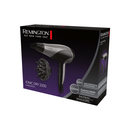 Фен Remington D3190S (45761560100) чёрно-серый