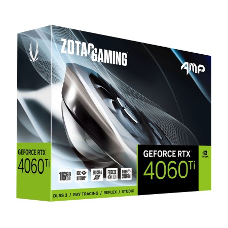Видеокарта ZOTAC GAMING RTX 4060 TI AMP (ZT-D40620F-10M) 16 Гб черный