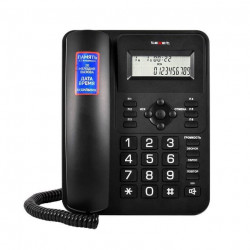 Телефон проводной Texet TX-264 (127218) черный