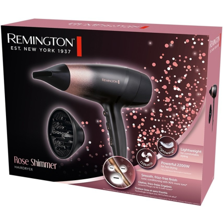 Фен Remington D5305 (45782560100) чёрно-розовый