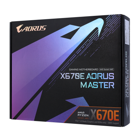 Материнская плата GIGABYTE X670E AORUS MASTER чёрный