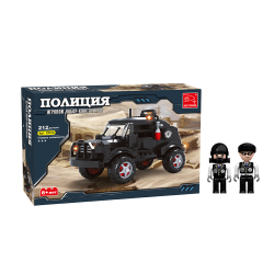 Конструктор Keyixing ПОЛИЦИЯ 23512 чёрный