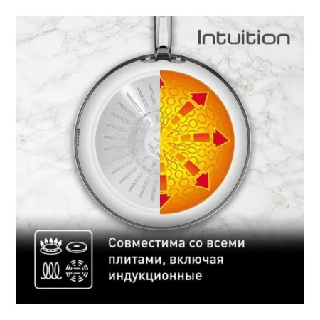 Сковорода Tefal Intuition B8170544 (2100125770) Серебристый 26см
