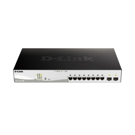 Коммутатор D-Link DGS-1210-10MP/F3A черный