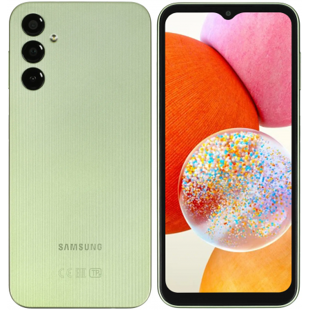Смартфон Samsung Galaxy A14 (SM-A145FLGWSKZ) NFC 6 ГБ/128 ГБ зелёный (Light Green)