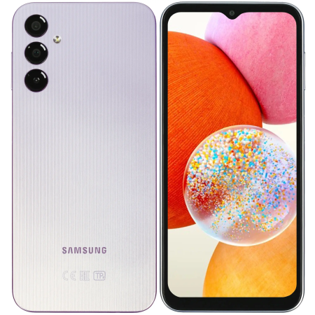 Смартфон Samsung Galaxy A14 (SM-A145FZSUSKZ) NFC 4 ГБ/64 ГБ серебристый