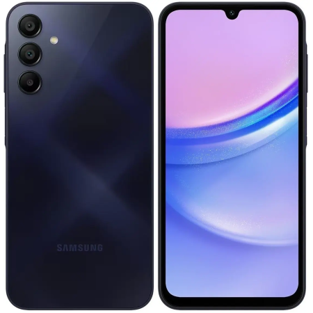 Смартфон Samsung Galaxy A15 (SM-A155FZKGSKZ) NFC 6 ГБ/128 ГБ тёмно-синий (Blue Black)