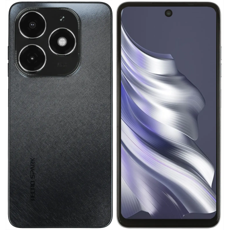 Смартфон Tecno SPARK 20 (KJ5n) NFC 8 ГБ/256 ГБ чёрный (Gravity Black)