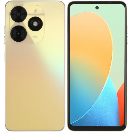 Смартфон Tecno SPARK GO 2024 (BG6) 3 ГБ/64 ГБ золотистый (Alpenglow Gold)