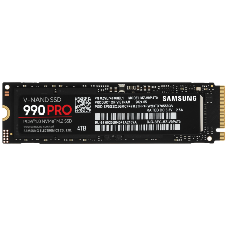 4 ТБ SSD диск Samsung 990 PRO (MZ-V9P4T0BW) черный