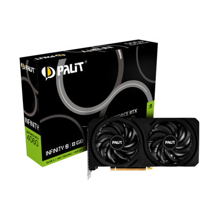 Видеокарта PALIT RTX4060 INFINITY 2 8G (NE64060019P1-1070L) черный