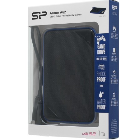 1 TB Внешний жесткий диск Silicon Power A62 (SP010TBPHD62SS3B) черный
