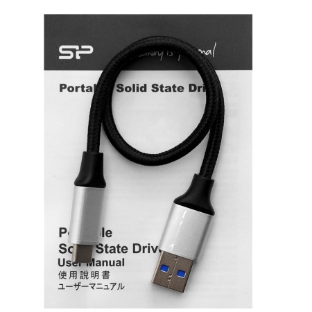 960 ГБ Внешний SSD диск Silicon Power PC60 (SP960GBPSDPC60CK) черный