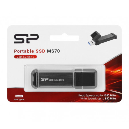 2TB Внешний SSD диск Silicon Power MS70 (SP002TBUF3S70V1G) серый