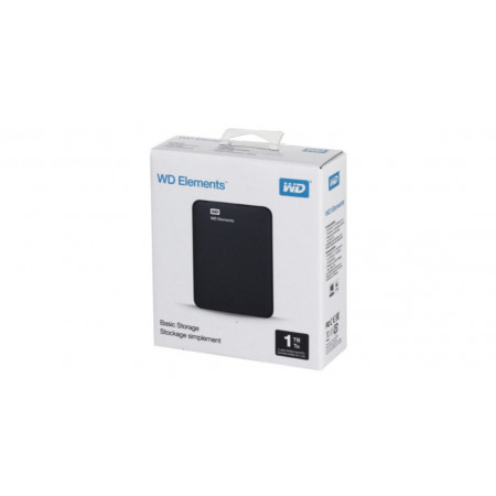 1ТБ Внешний жесткий диск Western Digital Elements Portable (WDBUZG0010BBK-WESN) черный