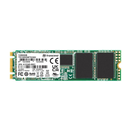 80 ГБ SSD диск Transcend TS80GMTS260I зеленый