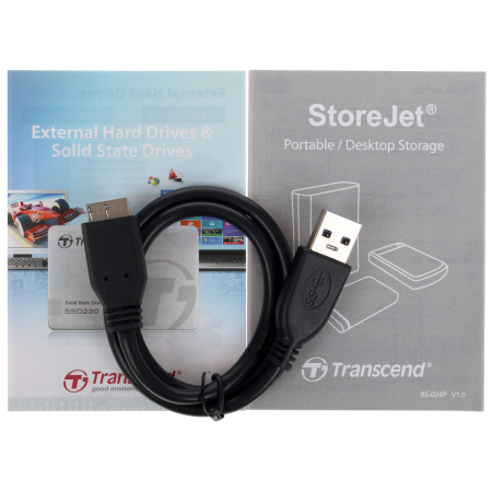 1 ТБ Внешний жесткий диск Transcend StoreJet 25H3 (TS1TSJ25H3B) синий