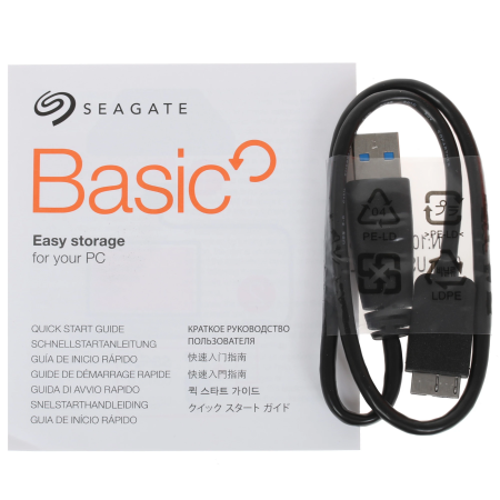 2 ТБ Внешний жесткий диск Seagate Basic (STJL2000400) серый