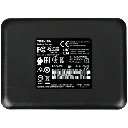 1 ТБ Внешний жесткий диск Toshiba Canvio Basics (HDTB510EK3AA) черный