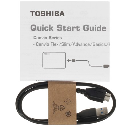 1 ТБ Внешний жесткий диск Toshiba Canvio Basics (HDTB510EK3AA) черный