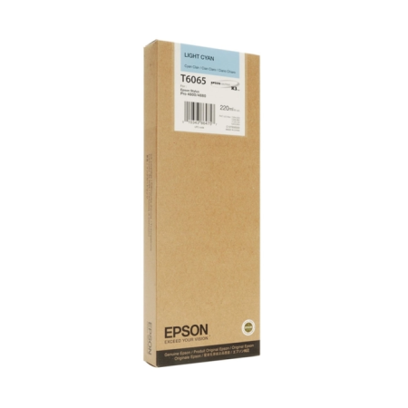 Картридж струйный Epson T6065 (C13T606500) светло-голубой (с чипом)