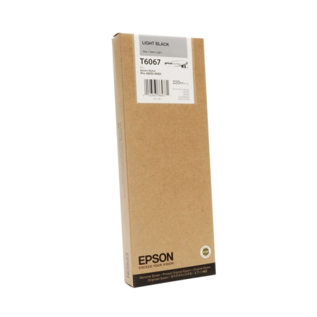Картридж струйный Epson T6067 (C13T606700) серый (с чипом)