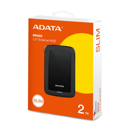 2ТБ Внешний жесткий диск ADATA HV300 (AHV300-2TU31-CBK) черный