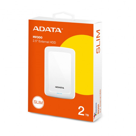 2TB Внешний жесткий диск ADATA HV300 (AHV300-2TU31-CWH) белый