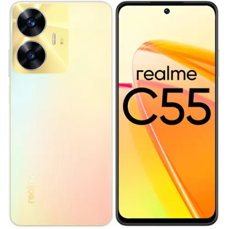 Смартфон Realme C55 (6055895) (NFC) 8 ГБ/256 ГБ золотистый (Sunshower)