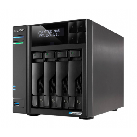 Сетевое хранилище (NAS) ASUSTOR LOCKERSTOR 4 Gen2 (AS6704T) черный