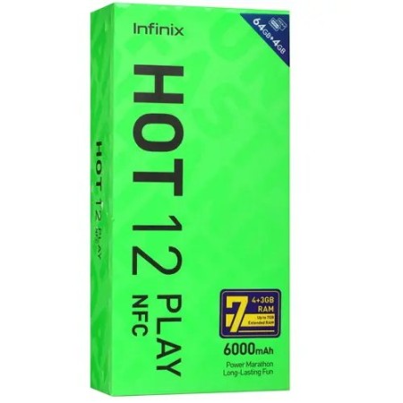 Смартфон Infinix HOT 12 Play (X6816) 4 ГБ/128 ГБ зеленый (Daylight Green)