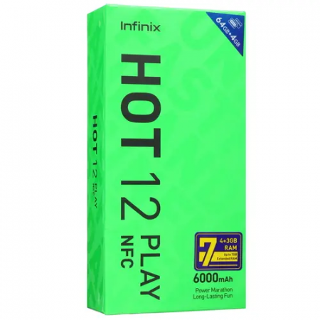 Смартфон Infinix HOT 12 Play (X6816) 4 ГБ/ 128 ГБ голубой (Horizon Blue)
