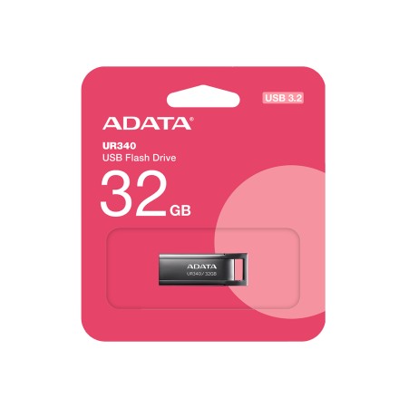 64 ГБ USB Флеш-накопитель ADATA UR340 (AROY-UR340-64GBK) черный