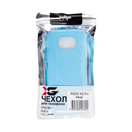 Чехол X-Game XG-PR49 для POCO X3/X3 Pro TPU голубой