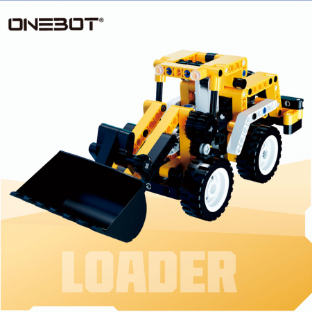 Конструктор ONEBOT Mini Engineering Forklift 261+ (OBQXCC95AIQI) чёрно-жёлтый