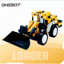 Конструктор ONEBOT Mini Engineering Forklift 261+ (OBQXCC95AIQI) чёрно-жёлтый