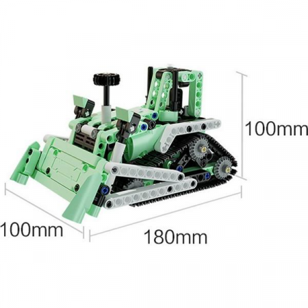Конструктор ONEBOT Mini Engineering Bulldozer 339+ (OBQXTC95AIQI) зелёный