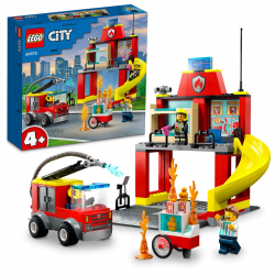 Конструктор LEGO City Пожарная часть и пожарная машина 60375